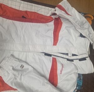 Spyder White and Orange Women's Ski Jacket